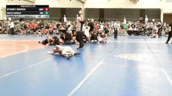 85 lbs Rr Rnd 3 - Sydney Breton, NewWhale Pink - Girls vs Maya Engle, Sassy Lassies FIWC - Girls