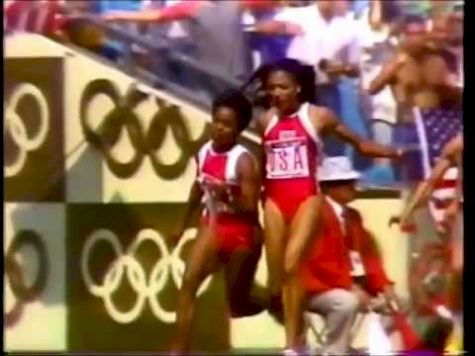 Olympic 4x100 Women Seoul '88--BEST RELAY EVER!! USA v East Germany v USSR
