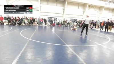 144 lbs Champ. Round 2 - Cade Whimpey, Timpanogos vs Griffin Rhoades, Uintah