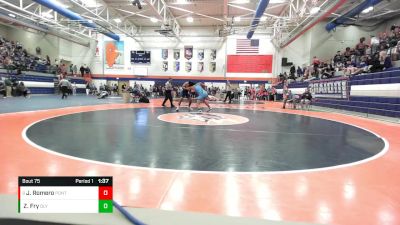 175 lbs Champ. Round 1 - Jamil Romero, Pontiac vs Zach Fry, Stanford Olympia