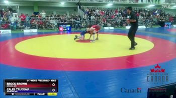 48kg 1st Place Match - Brock Brown, Khalsa WC vs Caleb Trudeau, Spartan WC