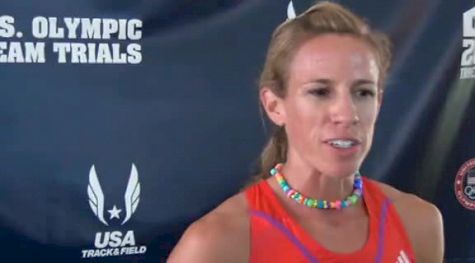 Morgan Uceny tries to keep clear of traffic in 1500 prelims at 2012 U.S. Olympic Trials