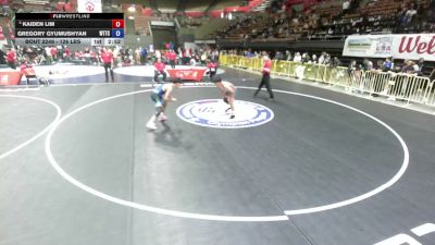 126 lbs Champ. Rd Of 32 - Kaiden Lim vs Gregory Gyumushyan, World Team Training Center