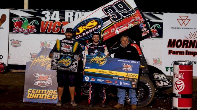 Anthony Macri Holds Off Kyle Larson To Win High Limit Sprints At 34 Raceway