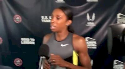 LaShinda Demus onto next 400H round after coming off injury at 2012 US Olympic Trials [#Day 5 Interview]
