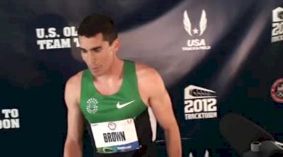 Russell Brown after first round down in 1500 at 2012 US Olympic Trials [#Day 5 Interview]