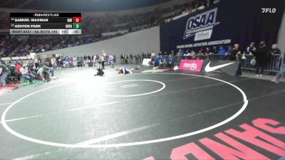 6A Boys 190 lbs Cons. Round 3 - Samuel Waxman, Ida B. Wells Boys vs Ashton Park, Grants Pass Boys