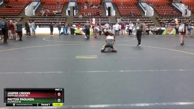 130 lbs Cons. Semi - Payton Paguada, Allendale HS vs Jasper Croom, Grappling House WC