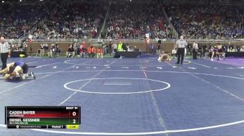 D2-132 lbs Champ. Round 1 - Deisel Gessner, OA Carlson HS vs Caden Bayer, Jackson HS