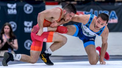 61 kg Semis - Nathan Tomasello, Cliff Keen Wrestling Club / TMWC vs Vitali Arujau, Spartan Combat RTC / TMWC