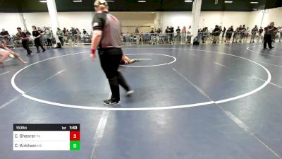 150 lbs Round Of 128 - Caden Shearer, PA vs Cooper Kirkham, MO