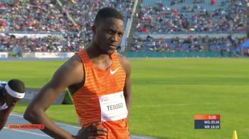 Letsile Tebogo 200m NEW WORLD LEAD of 19.87 Into A HEAD WIND! | 2023 World Athletics Continental Tour