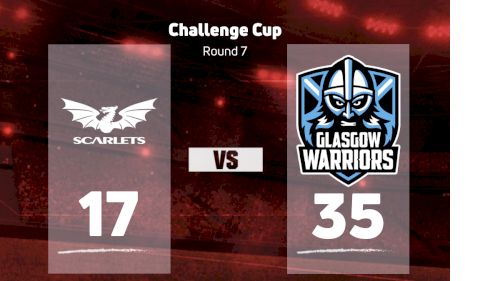 FANION RUGBY FINALE CHALLENGE CUP 2023 GLASGOW WARRIORS - TOULON RCT