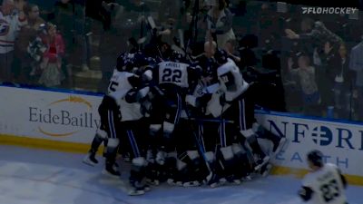 WATCH: Fargo Force's Charlie Russell Scores Shorthanded Overtime Game-Winner To Eliminate Tri-City Storm