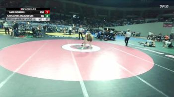 4A/3A/2A/1A Girls 155 Quarterfinal - Kate Norton, Baker / Powder Valley Girls vs Kaylianna Mazzucchi, North Bend Girls