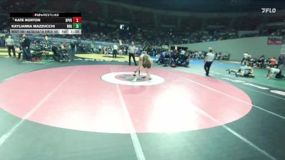 4A/3A/2A/1A Girls 155 Quarterfinal - Kate Norton, Baker / Powder Valley Girls vs Kaylianna Mazzucchi, North Bend Girls