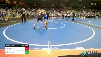 98 lbs Quarterfinal - Easton Witters, Deer Creek Wrestling Club vs Ayden Collins, R.a.w.