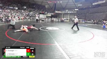 2A 120 lbs Semifinal - Jesus Campos, Centralia vs Caleb Evanger, White River