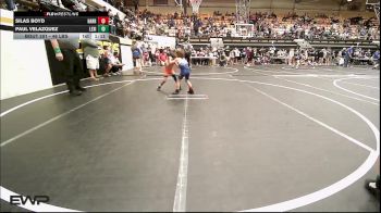 46 lbs Quarterfinal - Silas Boyd, Harrah Little League Wrestling vs Paul Velazquez, Lexington Wrestling Club