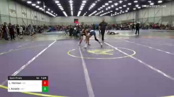 100 lbs Semifinal - Ladd Holman, Jwc vs Israel Acosta, Inwtc