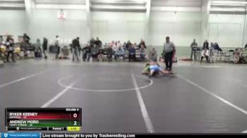 100 lbs Round 5 (8 Team) - Ryker Keeney, Rampage vs Andrew Moro, Terps Xtreme