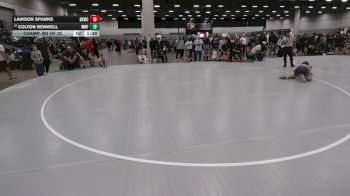 106 lbs Champ. Rd Of 32 - Lawson Sparks, Bad Karma Wrestling Club vs Colton Benwell, Wentzville Wrestling Federation