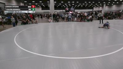 106 lbs Champ. Rd Of 32 - Lawson Sparks, Bad Karma Wrestling Club vs Colton Benwell, Wentzville Wrestling Federation