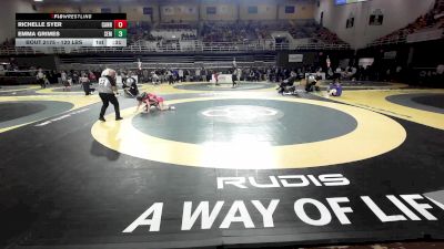 120 lbs 3rd Place - Richelle Syer, Cannon School vs Emma Grimes, Wyoming Seminary