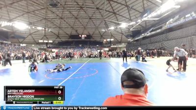 45 lbs Champ. Round 1 - Brayson Higdon, South West Washington Wrestling Club vs Artem Yelanskiy, BMA Wrestling