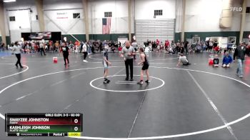 82-90 lbs Quarterfinal - Swayzee Johnston, FoxFit vs Kashleigh Johnson, Platte Valley