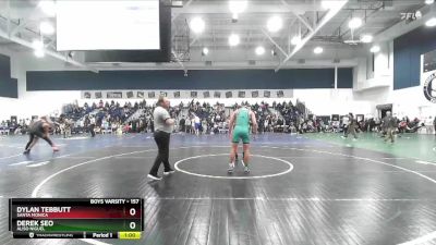 157 lbs Cons. Round 2 - Derek Seo, Aliso Niguel vs Dylan Tebbutt, Santa Monica