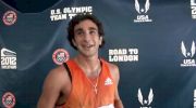 Robby Andrews realizing everyone can kick after 1500 semi at 2012 US Olympic Trials