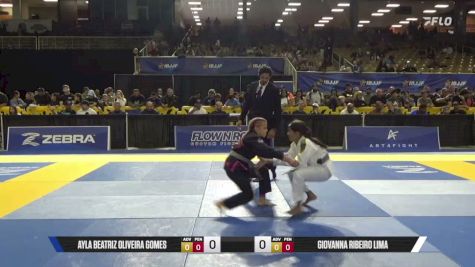 Ayla Beatriz Oliveira Gomes vs Giovanna Ribeiro Lima 2026 Pan Kids Jiu-Jitsu IBJJF Championship