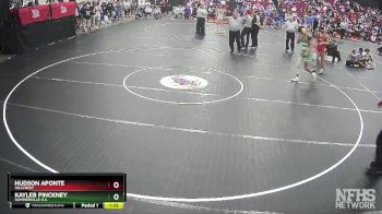 5A 132 lbs Quarterfinal - Hudson Aponte, Hillcrest vs Kayleb Pinckney, Summerville H.s.