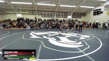 120 lbs Cons. Round 4 - Aleia Fenberg, Durango, CO vs Orvianna Chee, Ganado