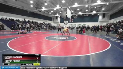 145 lbs Cons. Round 5 - Nathan Marquez, Downey vs Hector Medina, Oxnard