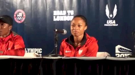 Allyson Felix on historic nature of 200 time at 2012 U.S. Olympic Trials