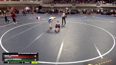 139 Championship Bracket Quarterfinal - Isaac Leonard, Stillwater vs Lincoln Robideau, STMA