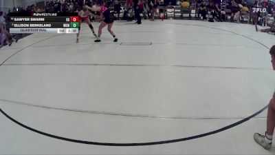 123 lbs Quarterfinal - Sawyer Swarm, Kearney Girls vs Ellison Berkeland, Lakeview