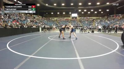 215 lbs Cons. Round 1 - Skylar Ray, Hutchinson vs Carlos Gallardo, Kansas City - JC Harmon HS
