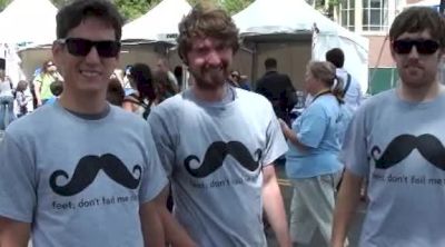 Fans of Will Leer gets ready to support their man before 1500 final at 2012 US Olympic Trials