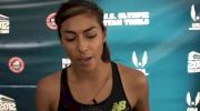 Brenda Martinez after 1500 final at 2012 Olympic Trials