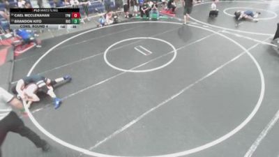 144 lbs Cons. Round 4 - Brandon Kito, Rowland High School vs Cael McClenahan, Topanga PAL Wrestling