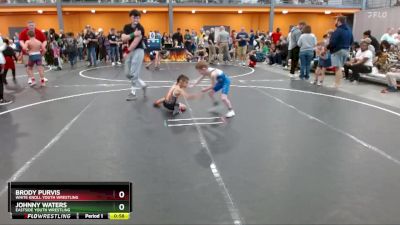 50 lbs Champ. Round 2 - Brody Purvis, White Knoll Youth Wrestling vs Johnny Waters, Eastside Youth Wrestling