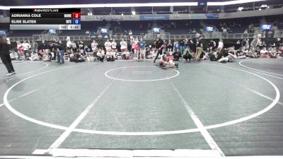 100 lbs Semifinal - Adrianna Cole, MoWest Wild Dragons vs Elise Slaten, Intensity