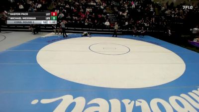 6A 120 lbs Cons. Round 2 - Michael Wessman, Lone Peak vs Easton Pace, Layton
