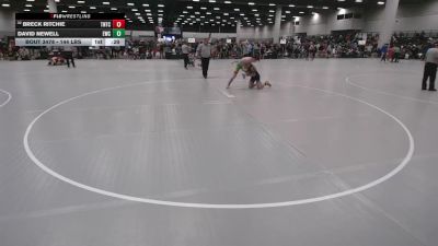 144 lbs Cons. Sub-rd Of 32 - Breck Ritchie, Team Nazar Training Center vs David Newell, Elevate Wrestling Club