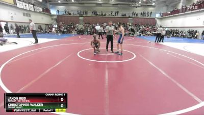 126 lbs Champ. Round 1 - Jaxon Reid, Marana High School vs Christopher Walker, Spring Valley