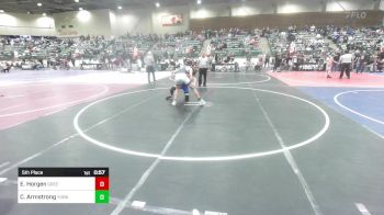 144 lbs 5th Place - Ezra Horgen, Green River Grapplers vs Caiden Armstrong, Yuba Sutter Combat