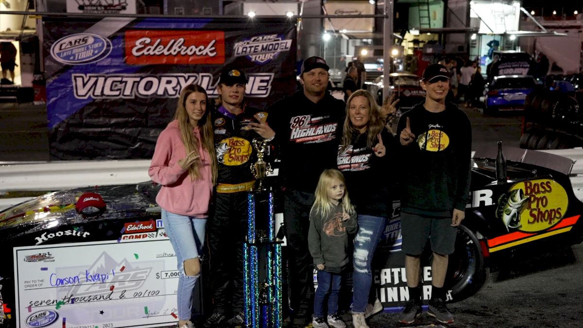 Carson Kvapil Picks Up A Three-Peat With The CARS Tour At Ace Speedway